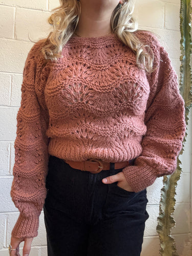 Vintage Dusty Rose Sweater
