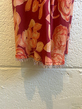 Load image into Gallery viewer, Vintage Red Floral Mini Dress