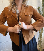 Load image into Gallery viewer, Vintage Tan Suede Button Jacket