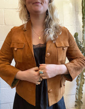 Load image into Gallery viewer, Vintage Tan Suede Button Jacket