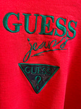 Load image into Gallery viewer, Vintage 90's Red Guess Crewneck Sweatshirt