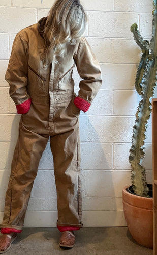 Vintage Workwear Wells Distressed Jumpsuit