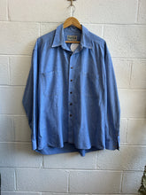 Load image into Gallery viewer, Pre-Loved Oversized Mens Blue Button Down