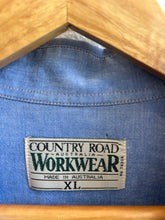 Load image into Gallery viewer, Pre-Loved Oversized Mens Blue Button Down