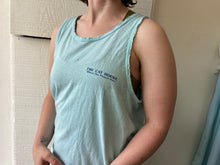 Load image into Gallery viewer, Vintage Well Worn Cat House Blue Tank