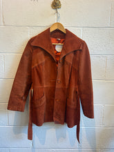 Load image into Gallery viewer, Vintage Suede Belted Jacket