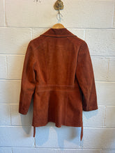 Load image into Gallery viewer, Vintage Suede Belted Jacket