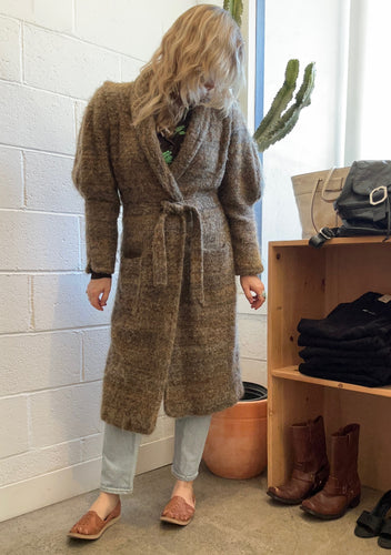Vintage Grey Brown Coat