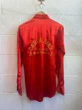 Load image into Gallery viewer, Vintage Red Satin Cauble Ranch Western Button Down
