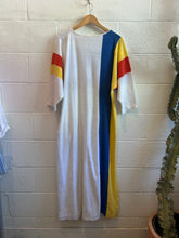 Load image into Gallery viewer, Vintage White w/ Stripes Terry Cloth "Towel Dress"