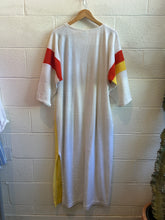 Load image into Gallery viewer, Vintage White w/ Stripes Terry Cloth "Towel Dress"