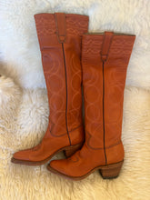Load image into Gallery viewer, Vintage Stuart Brown High Cowboy Boots