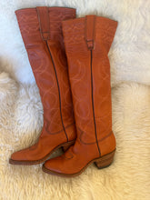 Load image into Gallery viewer, Vintage Stuart Brown High Cowboy Boots