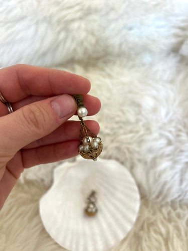 Vintage Pearl Screw Back Earrings
