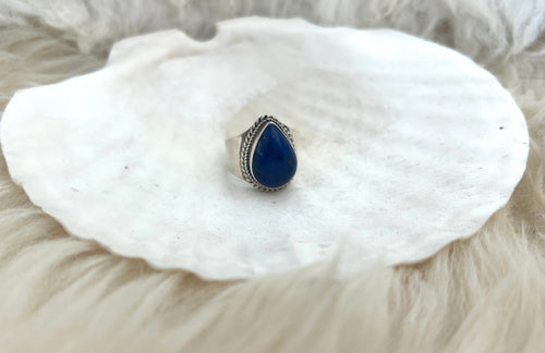 Vintage Lapis  And Silver Ring