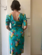 Load image into Gallery viewer, Vintage Floral Italian Dress