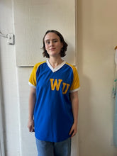 Load image into Gallery viewer, Vintage Blue &amp; Gold WU Jersey