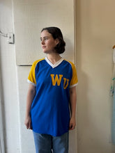 Load image into Gallery viewer, Vintage Blue &amp; Gold WU Jersey