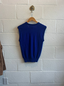 Vintage Blue Knit Vest