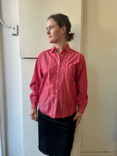 Load image into Gallery viewer, Vintage Red Striped Button Down