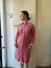 Load image into Gallery viewer, Vintage Red Check Western Dress
