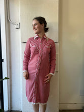 Load image into Gallery viewer, Vintage Red Check Western Dress