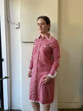 Load image into Gallery viewer, Vintage Red Check Western Dress