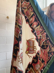 Vintage Equestrian Saddle Scarf