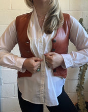 Load image into Gallery viewer, Vintage Brown Sherpa Vest