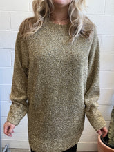 Load image into Gallery viewer, Pre-loved All Saints Gold Sparkly Sweater
