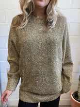 Load image into Gallery viewer, Pre-loved All Saints Gold Sparkly Sweater