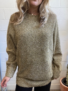 Pre-loved All Saints Gold Sparkly Sweater