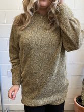 Load image into Gallery viewer, Pre-loved All Saints Gold Sparkly Sweater