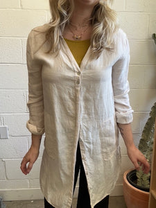 Pre-loved Cream Linen Button Down