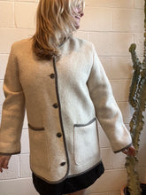 Load image into Gallery viewer, Vintage Cream LL Bean White Wool Button Coat