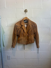 Load image into Gallery viewer, Vintage Suede Fringe Jacket