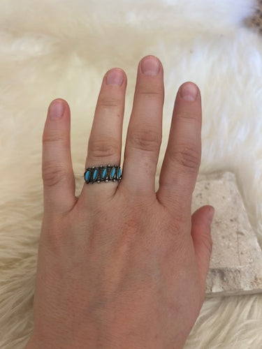 Vintage Turquoise and Sterling Silver Ring