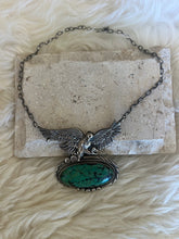 Load image into Gallery viewer, Vintage Navajo Silver Eagle Necklace