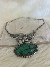 Load image into Gallery viewer, Vintage Navajo Silver Eagle Necklace