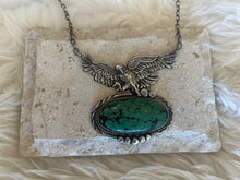 Load image into Gallery viewer, Vintage Navajo Silver Eagle Necklace