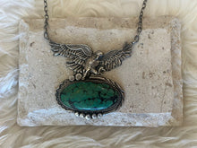 Load image into Gallery viewer, Vintage Navajo Silver Eagle Necklace