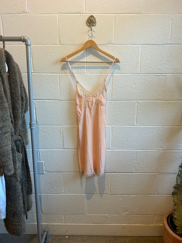 Antique 1930's / 1940's Silk Peach Nighty/Step In
