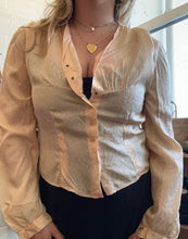 Load image into Gallery viewer, Vintage Button Down Light Pink Blouse