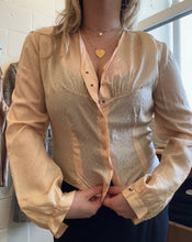 Load image into Gallery viewer, Vintage Button Down Light Pink Blouse