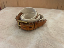 Load image into Gallery viewer, Vintage Cream Tan Belt
