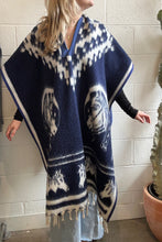 Load image into Gallery viewer, Vintage Equestrian Poncho