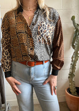 Load image into Gallery viewer, Vintage Animal Print Blouse