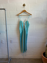 Load image into Gallery viewer, Vintage Teal Slip Dress