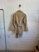 Load image into Gallery viewer, Vintage Suede Tan Wrap Jacket