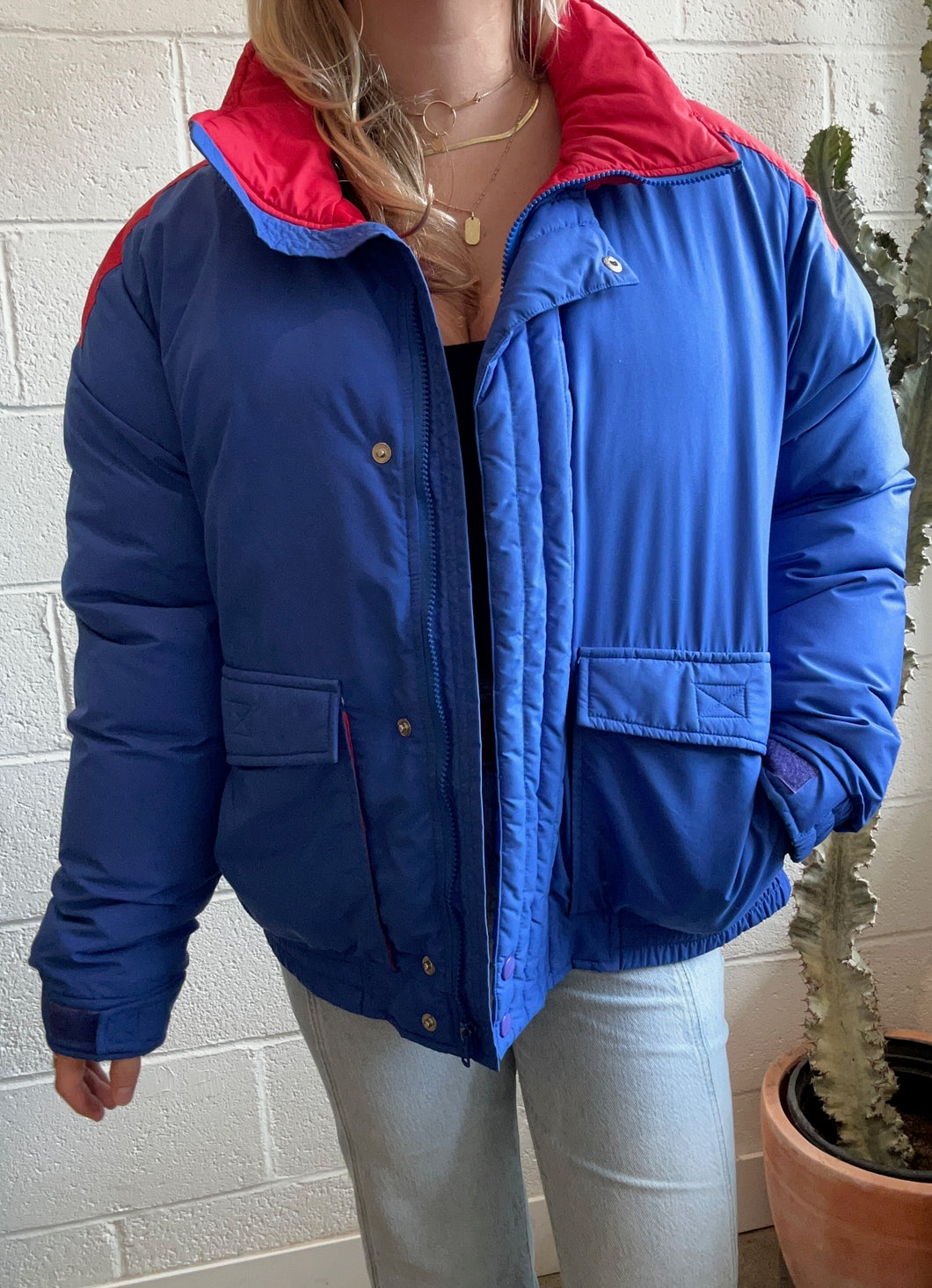 Vintage Lands End Puffer Jacket